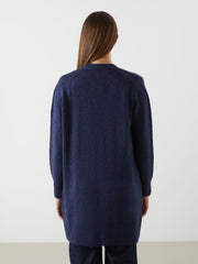 LCW Classic Brown Shawl Collar Women Knitwear Cardigan