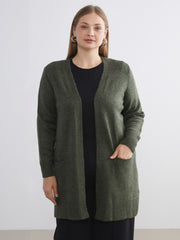 LCW Classic Brown Shawl Collar Women Knitwear Cardigan