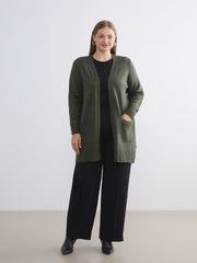 LCW Classic Brown Shawl Collar Women Knitwear Cardigan