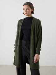 LCW Classic Brown Shawl Collar Women Knitwear Cardigan