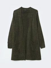 LCW Classic Brown Shawl Collar Women Knitwear Cardigan