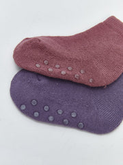 LCW Baby Pink Basic Baby Girl Towel Socks 5-Pack