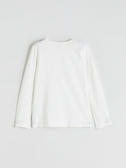 LCW Kids Beige Crew Neck Girls T-Shirt And Sweater 2-Pack