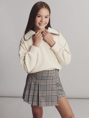 LCW Kids Polo Neck Girls Sweatshirt