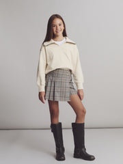 LCW Kids Polo Neck Girls Sweatshirt