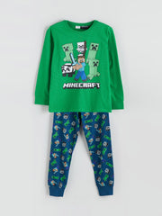 LCW Kids Minecraft Printed Boys Pyjama Set