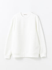 LCW Vision Ecru Crew Neck Men Sweatshirt