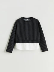 LCW Kids Crew Neck Girls Sweatshirt And Pants