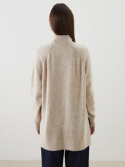 LCW Modest Funnel Neck Oversize Women Knitwear Tunic