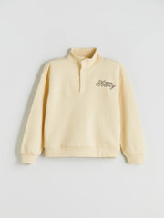 LCW Kids High Collar GirlS Thick Tracksuit Set