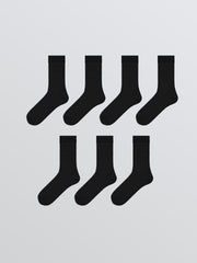 LCW Accessories Black Men Ankle Socks 7-Pack