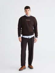 Xside Crew Neck Printed Men Thick Sweatshirt