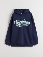 LCW Kids Hooded Berlin Printed Boys Sweatshirt