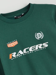 Xside Crew Neck Printed Men Thick Sweatshirt