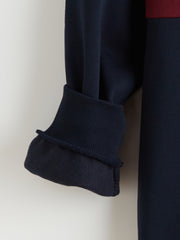 Xside Funnel Neck Color Block Men Sweatshirt