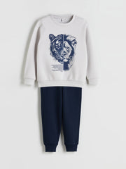 LCW Kids Crew Neck Boys Tracksuit Set