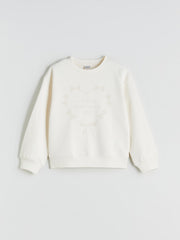 LCW Kids Crew Neck GirlS Thick Sweatshirt