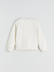 LCW Kids Crew Neck GirlS Thick Sweatshirt