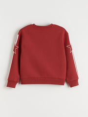 LCW Kids Crew Neck Tokyo Printed Girls Sweatshirt