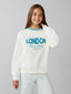 LCW Kids London Printed Girls Thick Sweatshirt