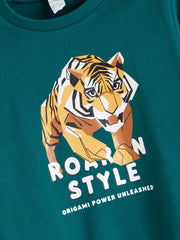 LCW Kids Crew Neck Printed Boys Thick Sweatshirt