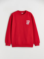 LCW Kids New Year Themed Boys Thick Sweatshirt