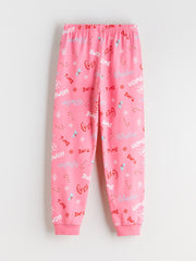 LCW Kids Crew Neck Girls Pyjama Set