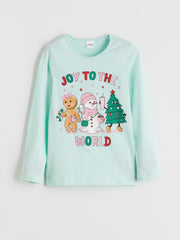 LCW Kids New Year Themed Girls Pyjamas Set