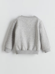 LCW Kids Ecru Teddy Bear Printed Girls Thick Sweatshirt 2-Pack