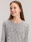 LCW Kids Crew Neck Sequined Girls T-Shirt