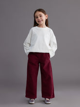 LCW Kids Wide Leg Girls Velvet Trousers