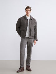LCW Vision Standard Pattern Men Cachet Coat