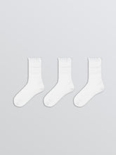 LCW Eco White Women Plain Ankle Socks 3-Pack