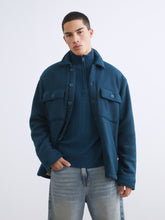 Xside Relaxed Fit Long Sleeve Men Shirt Jacket