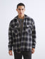 Xside Comfortable Fit Long Sleeve Plaid Men Shirt Jacket