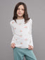 LCW Kids Crew Neck Floral Girls T-Shirt
