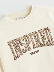 LCW Vision Woman Beige Sweatshirt