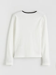 LCW Kids Girl Ecru T-Shirt