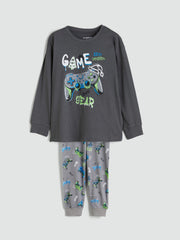 LCW Kids Crew Neck Boys Pyjama Set