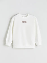 LCW Kids Beige Crew Neck Girls Sweatshirt