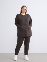 LCW Modest Brown Elastic Waist Women Tracksuit Bottoms