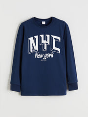 LCW Kids Crew Neck Boys Pyjama Set