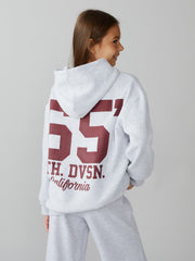 LCW Kids Hooded Back Printed Girls Sweatshirt