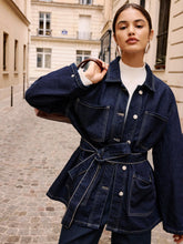 LCW Classic Indigo Shirt Collar Women Jean Jacket