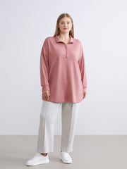LCW Modest Funnel Neck Women Sweatshirt Tunic