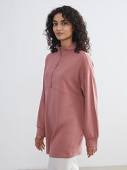 LCW Modest Funnel Neck Women Sweatshirt Tunic