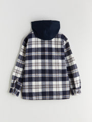 LCW Kids Hooded Plaid Boys Shirt