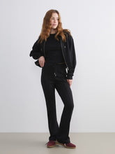 Xside Black Elastic Waist Women Tracksuit Bottoms
