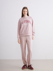 Xside Pink Elastic Waist Women Jogger Sweatpants