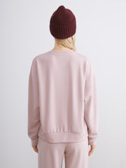 Xside Pink California Printed Oversize Women Sweatshirt Tunic